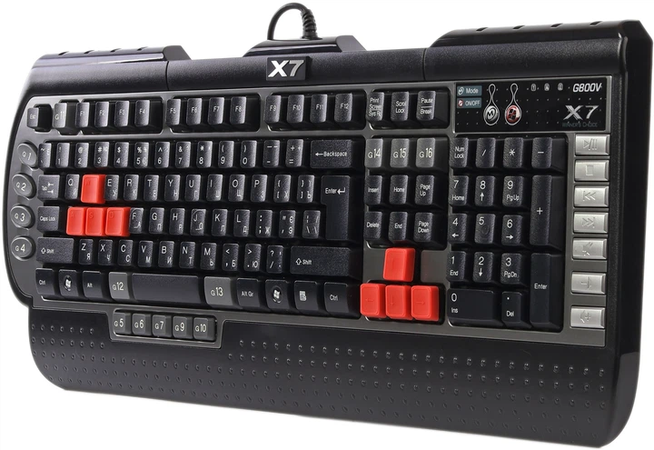 Клавіатура дротова A4Tech X7 G800V USB (4711421857062) – фото