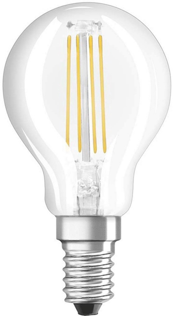 Світлодіодна лампа Standart P45 4.3W E14 2700K 470LM FILAM (929001890415) - зображення 1