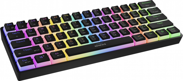 Клавіатура бездротова Genesis Thor 660 G2 RGB Gateron Red USB/Wireless Black (NKG-1916) - зображення 4