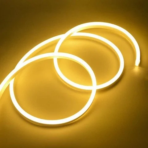 Гибкий неон, светодиодная гибкая неоновая лента Neon 220 В 5 м Желтый - изображение 4