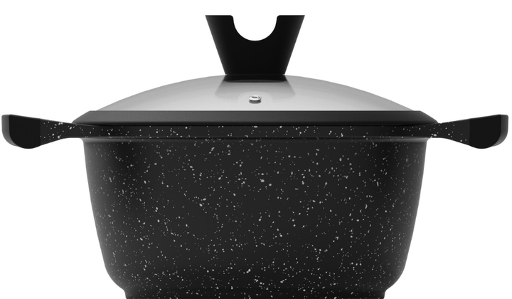 Garnek Domoletti Black Marble 20  cm 2.6 l (4772013429289) - obraz 1