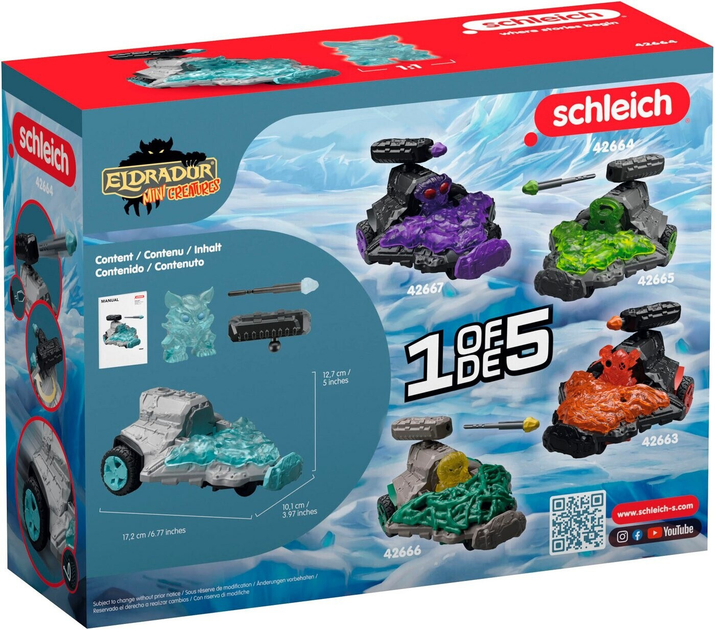Фігурка Schleich Eldrador Ice Jet Vehicle with Mini Creature SLH42664 (4059433716831) - зображення 2