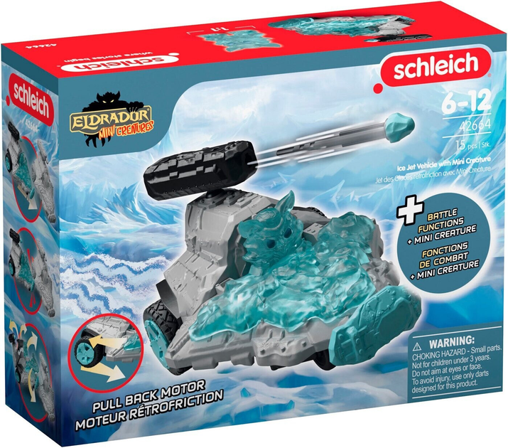 Фігурка Schleich Eldrador Ice Jet Vehicle with Mini Creature SLH42664 (4059433716831) - зображення 3