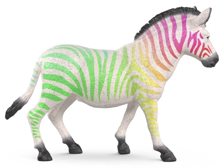 Фігурка Schleich Ювілейне видання Зебра з веселковим візерунком SLH72265 (4069111030067) - зображення 2