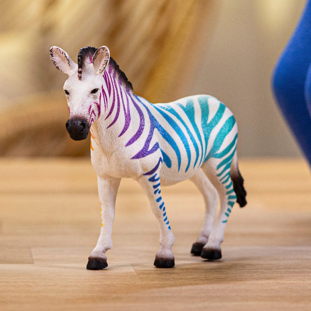 Фігурка Schleich Ювілейне видання Зебра з веселковим візерунком SLH72265 (4069111030067) - зображення 5