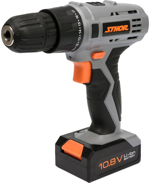 Wiertarko-wkrętarka akumulatorowa STHOR 10.8 V 15 Nm 1.3 Ah (78981_sth) - obraz 1