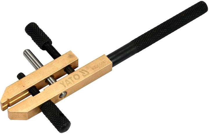 Imadło ręczne mosiężno-stalowe YATO szczęki 10 mm, rozstaw szczęk 13 mm (YT-65085) - obraz 1