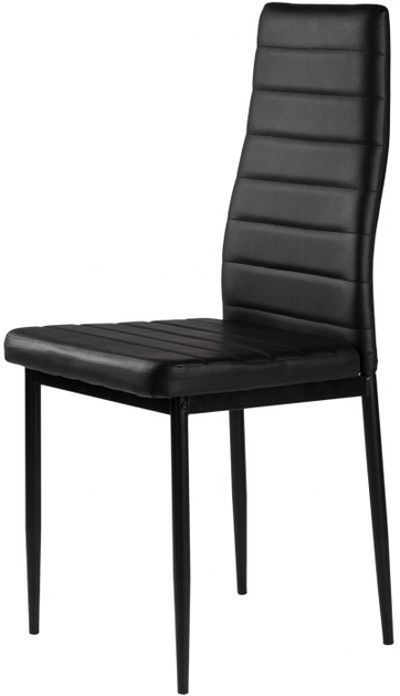 Zestaw krzeseł do salonu i jadalni ModernHome by Multistore DC855 4 szt Czarne (5903089064558) - obraz 3