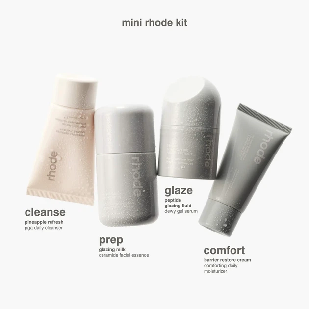 Мини набор по уходу кожи лица RHODE Mini Rhode Kit Glazed Skincare