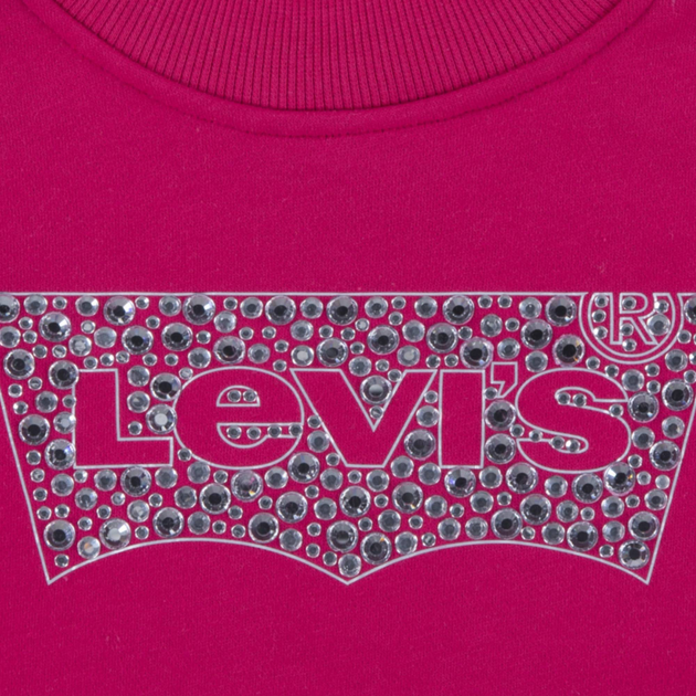 Подростковый теплый свитшот для девочки Levi`s 354661013 146-152 см Розовый (1159842512) - изображение 4