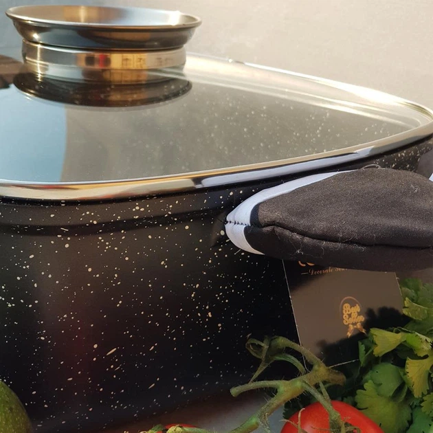 Кастрюля котел с мраморным антипригарным покрытием 2.8 л 20 см. Edenberg EB-8111 - изображение 6