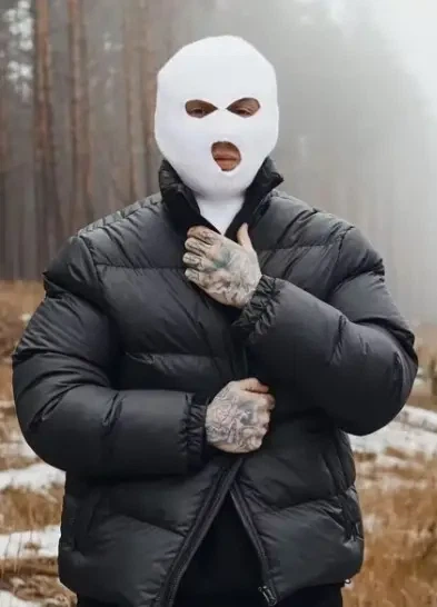 Балаклава-подголовник 1 шт. (2 в 1, маска, чехол, шапка, мафия, вор, бандит) Белая, WUKE One size - изображение 3