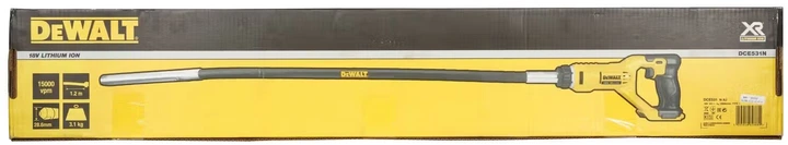 Акумуляторний вібратор для бетону DeWalt глибинний без АКБ і ЗП DCE531N (5035048648889) - зображення 8