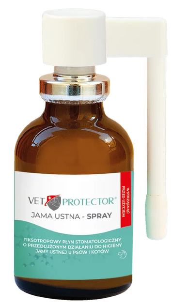 Спрей для ротової порожнини JM Sante Pharma VET PROTECTOR ORAL для собак і котів 30 мл (5902596718251) - зображення 2