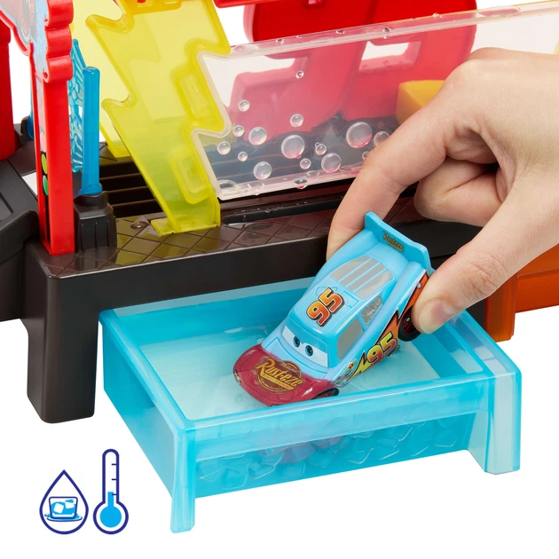 Игровой набор Cars Измени цвет: Тачки. Автомойка с МакКуином