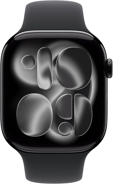 Smartwatch Apple Watch Series 11 GPS 42mm Jet Black Aluminium Case with Black Sport Band - S/M (APL_MEQT4) - obraz 2