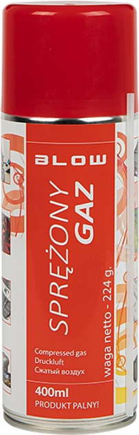 Zestaw sprayów sprężonego powietrza Blow 400 ml 24 szt. (5900804123613) - obraz 2