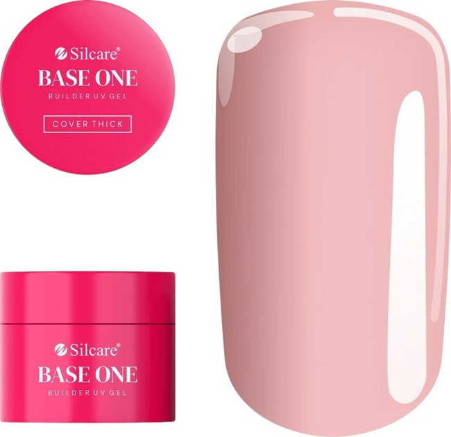 Żel budujący do paznokci Silcare Base One Cover Thick 50 g (5902560565768) - obraz 1
