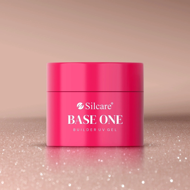 Гель для нарощування нігтів Silcare Base One Shimmer Peach 50 г (5902560565850) - зображення 3