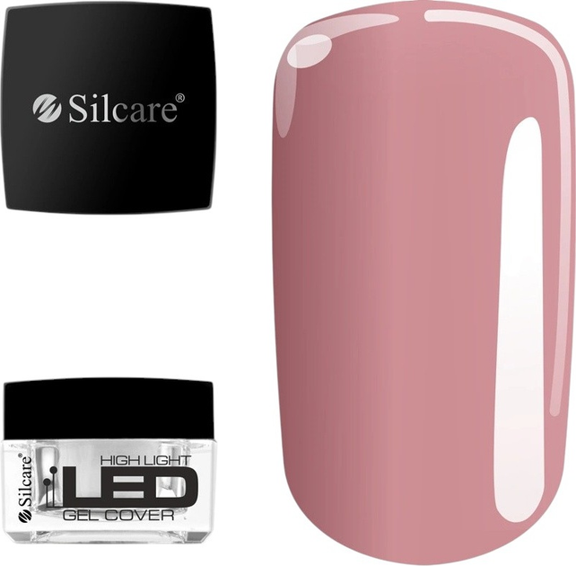 Żel budujący do paznokci Silcare High Light Cover 15 g (5902560566857) - obraz 1