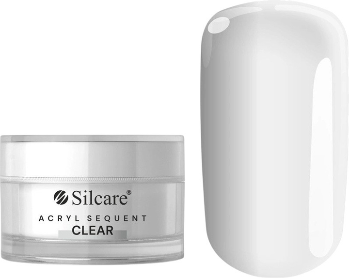 Proszek budujący do paznokci Silcare Akryl Sequent Clear 36 g (5902560550351) - obraz 1