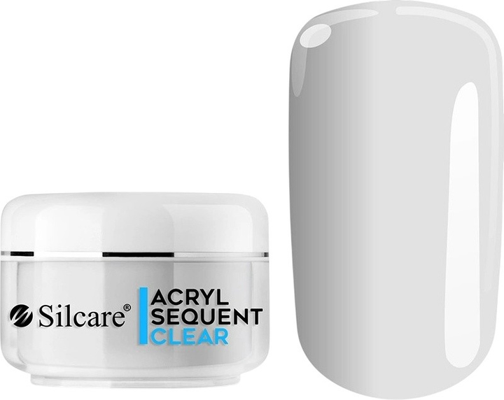 Proszek budujący do paznokci Silcare Akryl Sequent Eco Pro Clear 36 g (5902232125474) - obraz 1