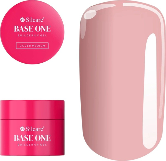 Гель для нарощування нігтів Silcare Base One Cover Medium 100 г (5902560565997) - зображення 1