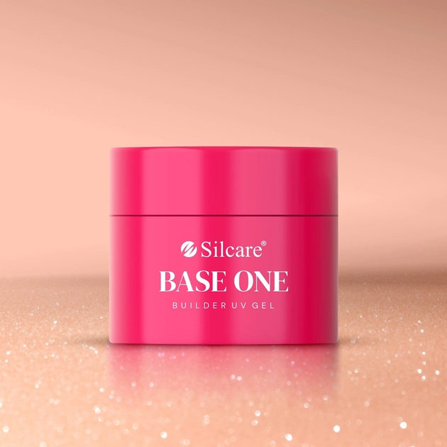 Гель для нарощування нігтів Silcare Base One Shimmer Blush Cream 100 г (5902560566062) - зображення 2