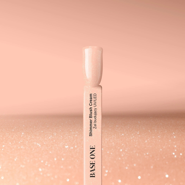 Гель для нарощування нігтів Silcare Base One Shimmer Blush Cream 100 г (5902560566062) - зображення 4