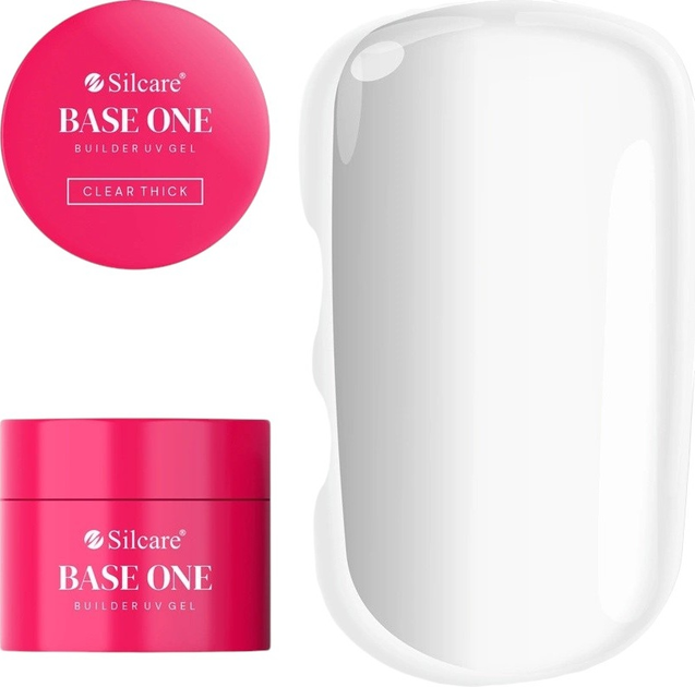 Żel budujący do paznokci Silcare Base One Clear Thick 100 g (5902560566116) - obraz 1