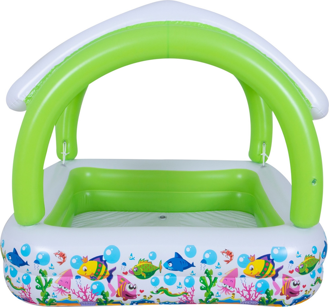 Basen dmuchany ogrodowy SunClub z daszkiem 143 × 143 × 123 cm 51016 (6920388668163) - obraz 2