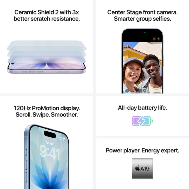 Мобільний телефон Apple iPhone 17 256GB Mist Blue (MG6L4) - зображення 6