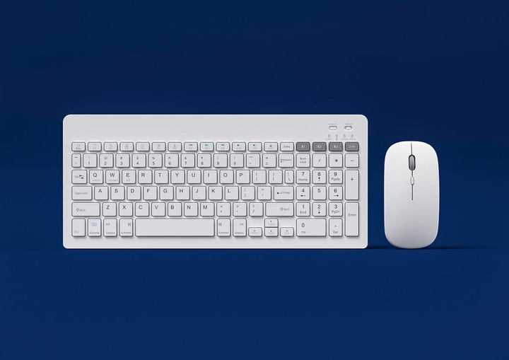Zestaw bezprzewodowy Omega Wireless Set Keyboard + Mouse White (OKM2658W) - obraz 8