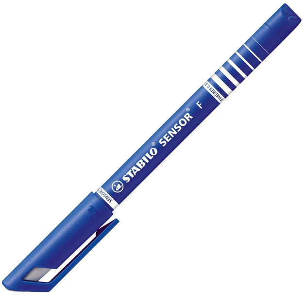 Набір лінерів Stabilo Sensor F 0.3 мм 10 шт Синій (ZES4006381301183) - зображення 2