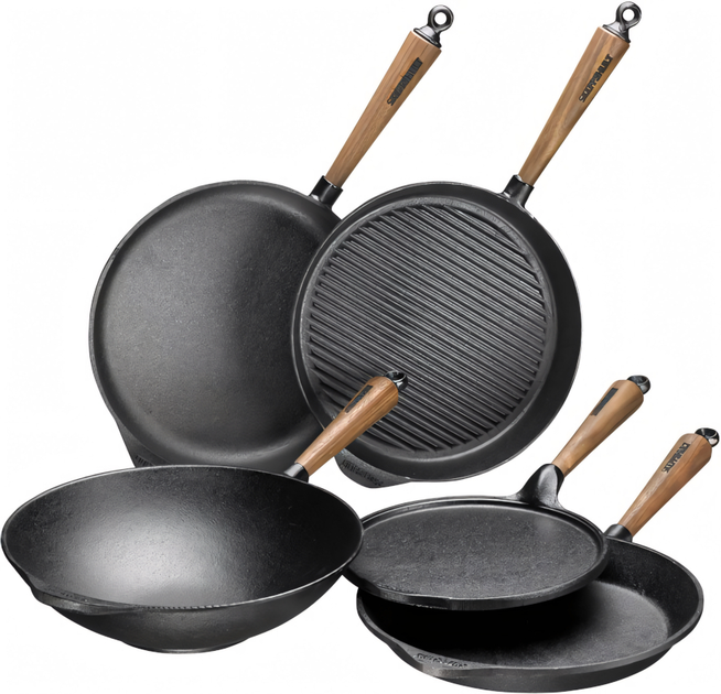 Patelnia grillowa Skeppshult Traditional żeliwna 25 cm (7317930025090) - obraz 2