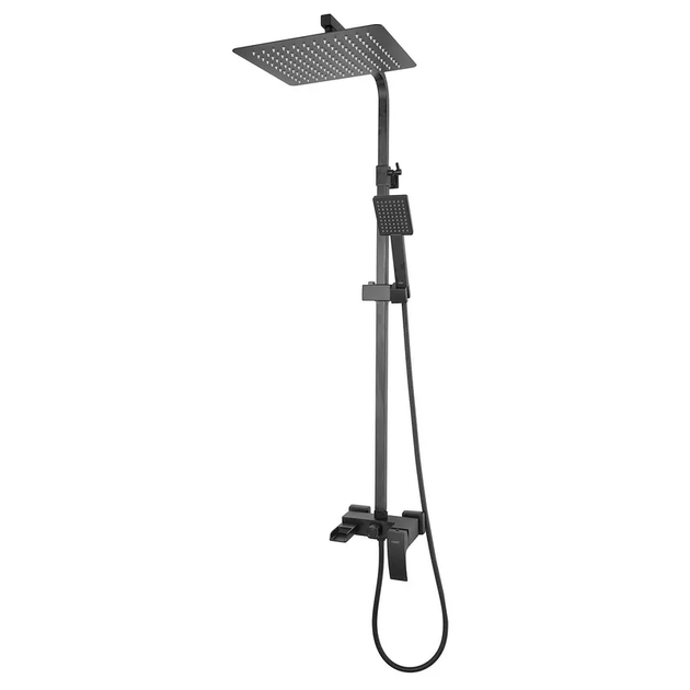Душевая система Koer KB-58007-05 с тропическим душем, латунь, черный матовый (KR3463) - Фото 1 Душевая система Koer KB-58007-05 с тропическим душем, латунь, черный матовый (KR3463) - изображение 1