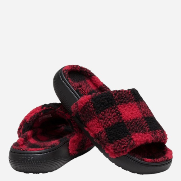 Klapki damskie Crocs Classic Buff Check 210694-001 38-39 Czarny/Czerwony (196265884032) - obraz 3
