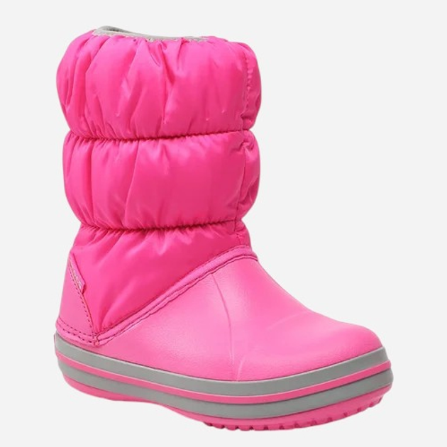 Śniegowce dziecięce dla dziewczynki ocieplane Crocs Winter Puff Boot Kids 14613-6TR 24-25 Różowe (196265132492) - obraz 2