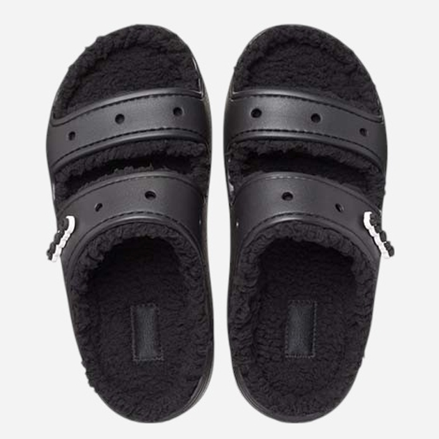 Klapki damskie Crocs Classic Cozzzy Sandal 207446-060 41-42 Czarne (196265136988) - obraz 3