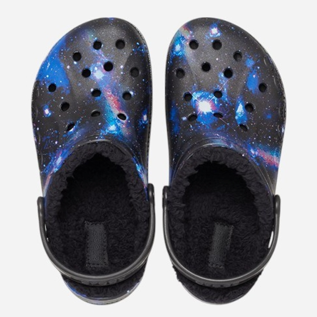 Дитячі крокси-сабо для хлопчика Crocs Baya Lined Printed 207654-0C4 30-31 Чорні (196265151431) - зображення 5