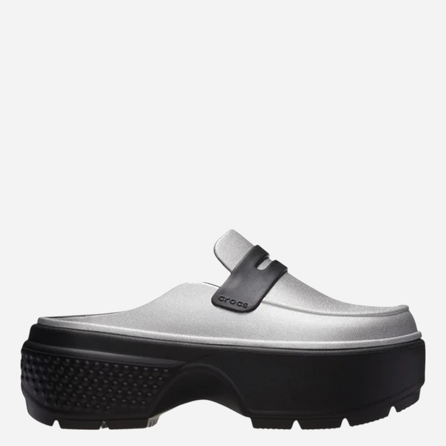 Жіночі мюлі Crocs Stomp Metallic Loafer 210363-01V 41-42 Сріблясті (196265793815) - зображення 1