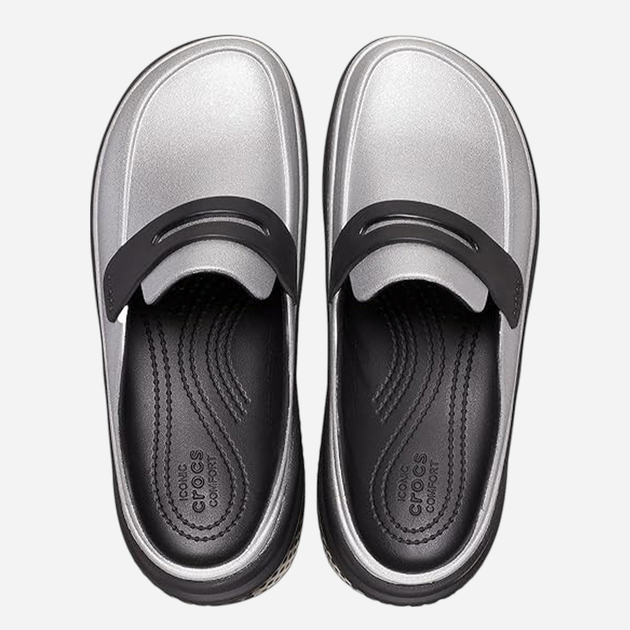 Жіночі мюлі Crocs Stomp Metallic Loafer 210363-01V 39-40 Сріблясті (196265793808) - зображення 5