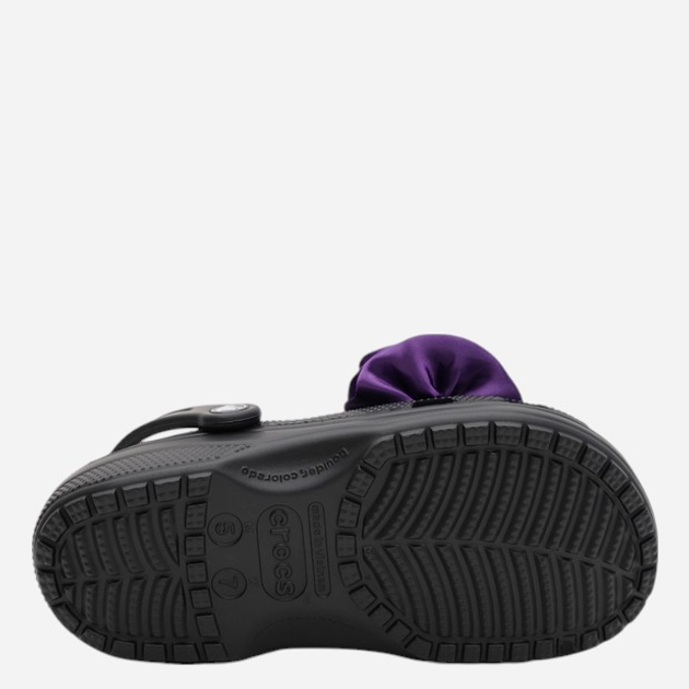 Chodaki damskie Crocs Classic Rosette Clog 210388-001 37-38 Czarne (196265794423) - obraz 7