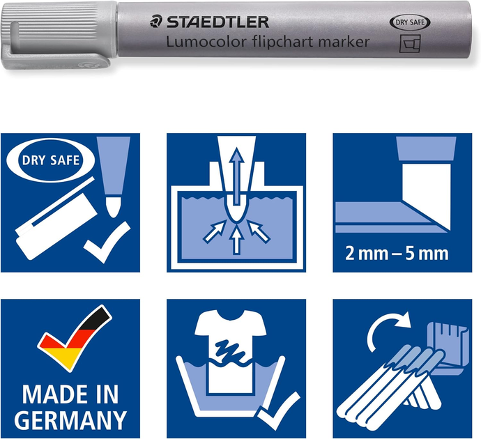 Zestaw markerów Staedtler Lumocolor Flipchart Light & Shadow 8 szt (4007817073858) - obraz 10