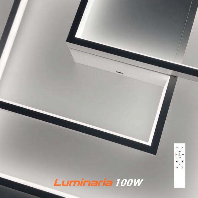 Управляемая LED люстра CALLISTA 100W 3S белая Luminaria светодиодная с пультом ДУ 8500Lm 220V 550×550×75мм - изображение 4