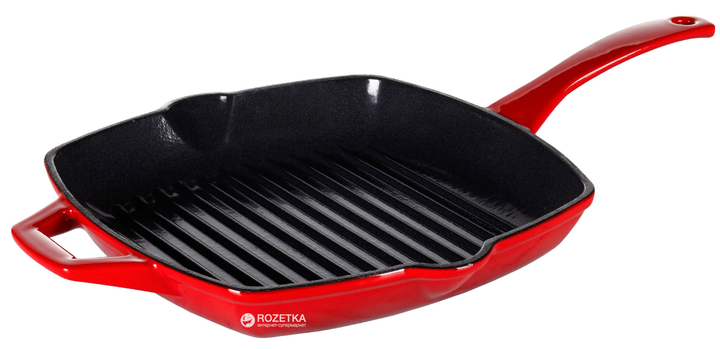 Сковорода-гриль Swiss Diamond Prestige Cast 26х26 см Красная (PC42626R ...