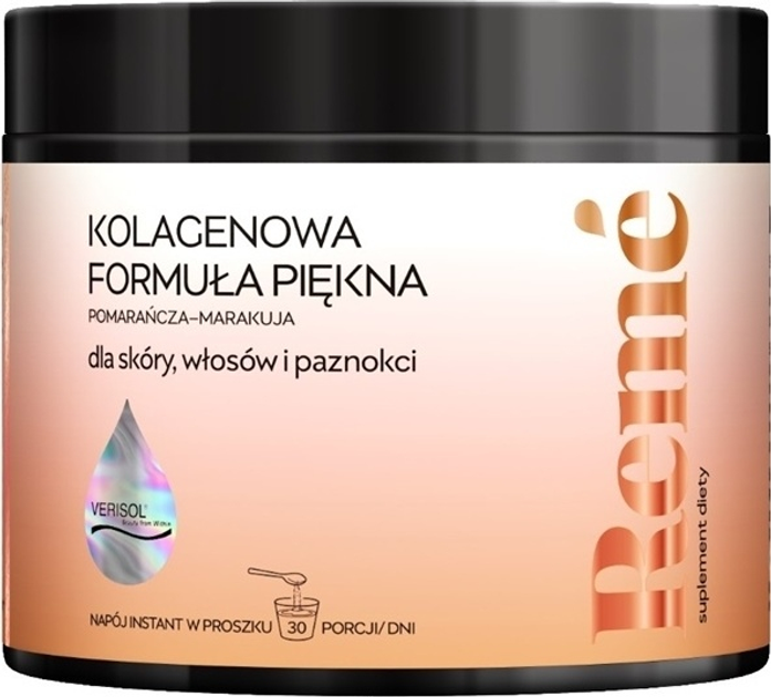 Suplement diety Reme Kolagenowa Formuła Piękna w proszku o smaku Pomarańcza - Marakuja 150 g (5903031286526) - obraz 1
