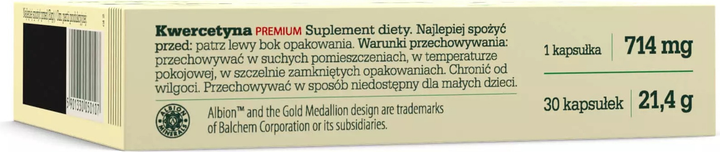 Suplement diety Olimp Kwercetyna Premium 500 mg 30 kapsułek (5901330050107) - obraz 3