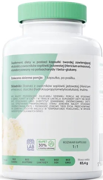Suplement diety Osavi Lion's Mane 600 mg 120 kapsułek (5904139923924) - obraz 2