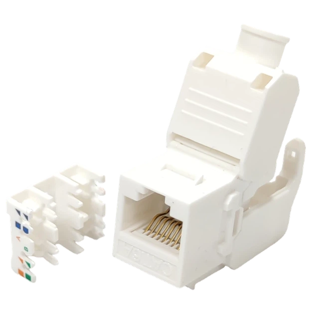 Модуль соединительный без инструмента L&W KeyStone RJ45 UTP Slim - Фото 1 Модуль соединительный без инструмента L&W KeyStone RJ45 UTP Slim - изображение 1